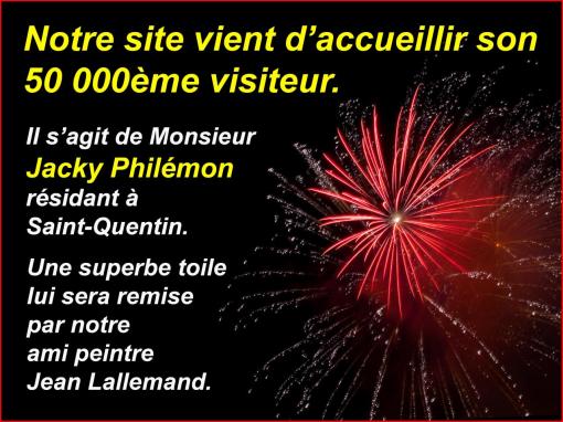50 000ème visiteur.