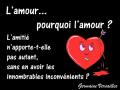 Amour... amitié...