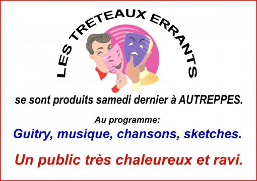 Au théâtre samedi soir...