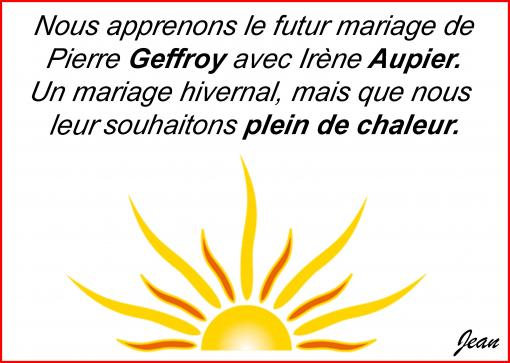 Avec tous nos souhaits...