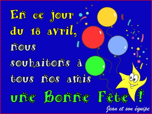 Bonne Fête les Amis !