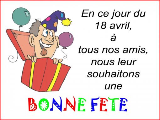 Bonne Fête.