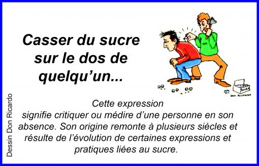 Casser du sucre...