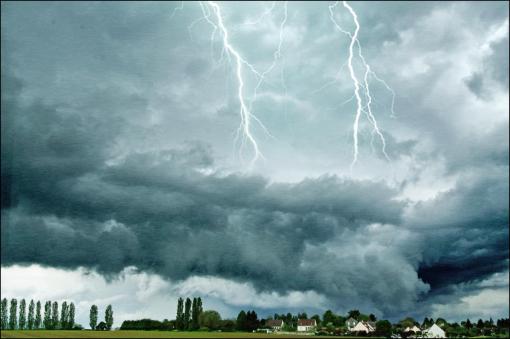 Ciel d'orage.