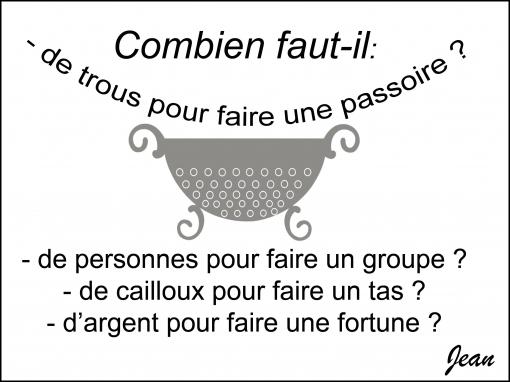 Combien faut-il...