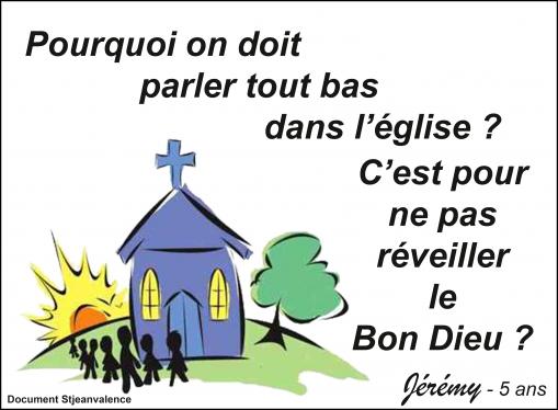 Dans l'église...