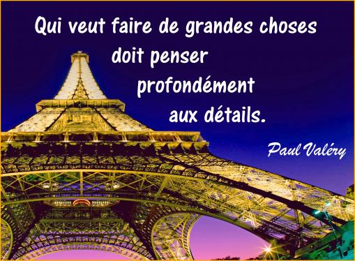 De grandes choses...