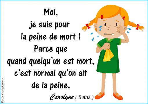 De la peine...