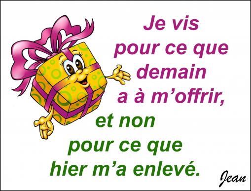 Demain que m'offre-t'il...