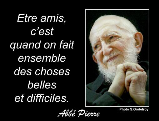 Être amis...