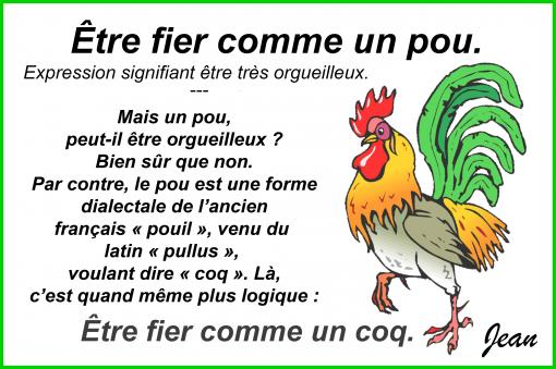Être fier !...