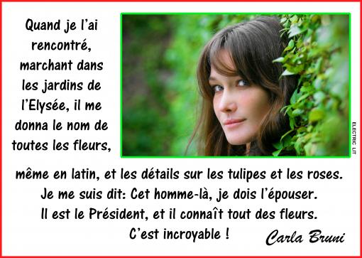 Il connait les fleurs...
