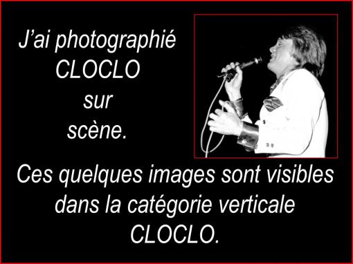 J'ai photographié Cloclo.