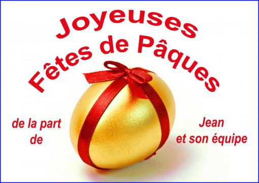 Joyeuses Fêtes de Pâques.