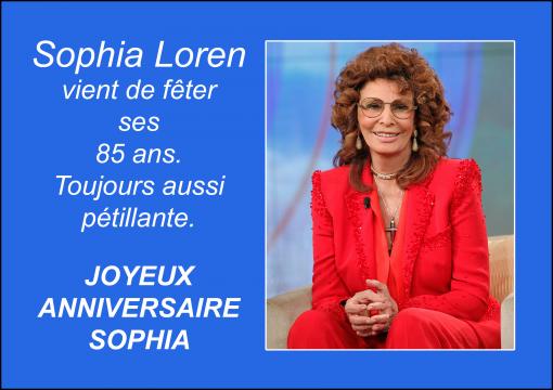 Joyeux Anniversaire Sophia...