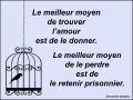 L'amour en cage...