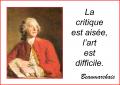 L'art et la critique...