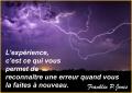 L'experience...