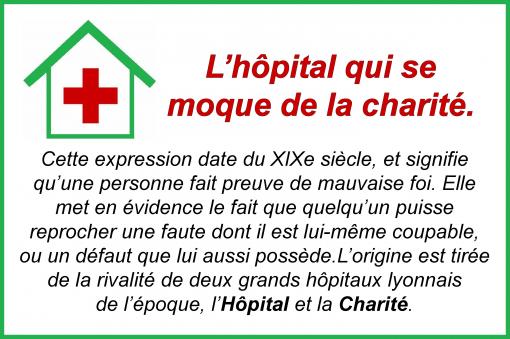 L'hôpital et la charité...