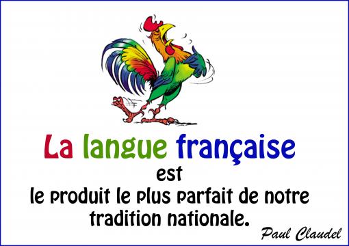 La langue française...