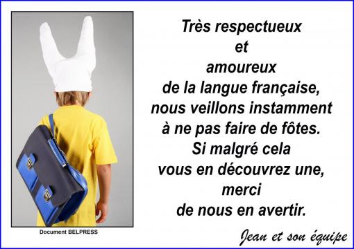 La langue française.