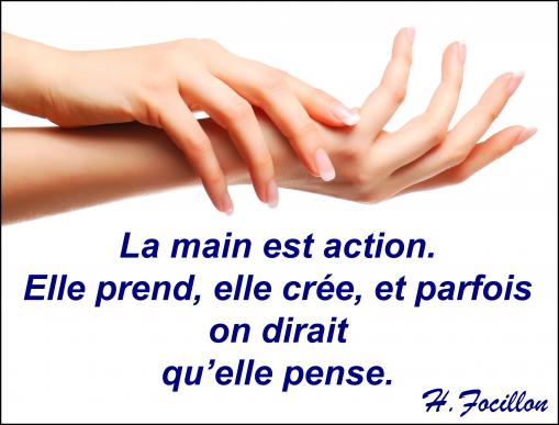 La main...