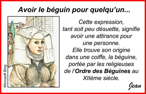 Le béguin...