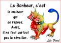 Le bonheur...