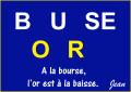 Le cours de la bourse...