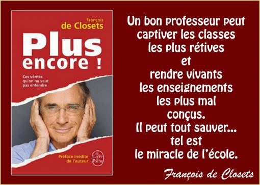 Le miracle de l'école...