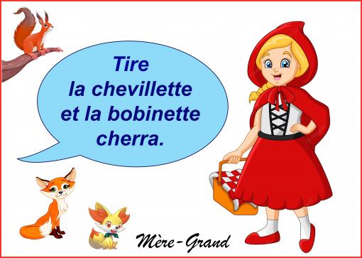 Le petit chaperon rouge...