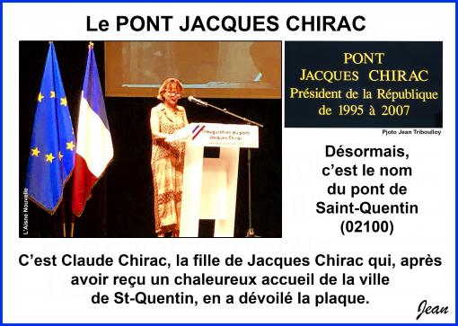 Le Pont Jacques Chirac...