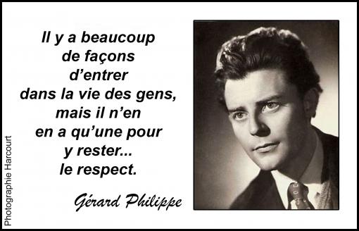 Le respect...
