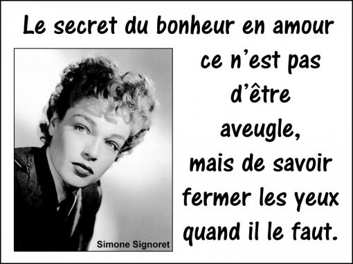 Le secret du bonheur...