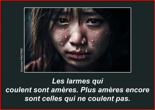 Les larmes...