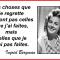 Mes regrets...