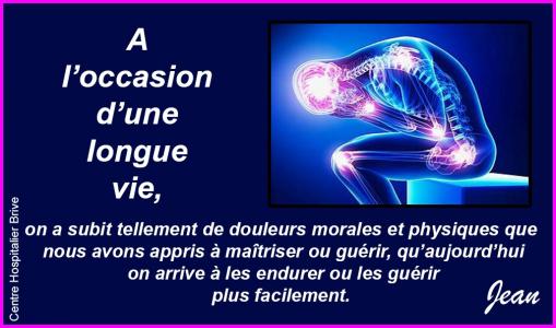 Nos douleurs...