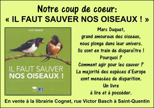 Nos oiseaux...