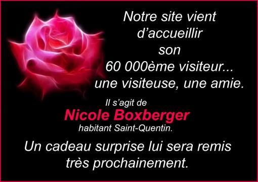 Notre 60 000ème visiteur.