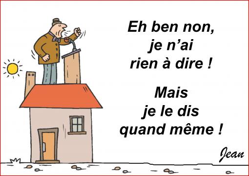 On ne m'empêchera pas de le dire...