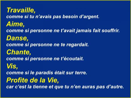 Profite de la Vie...