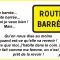 Route barrée...