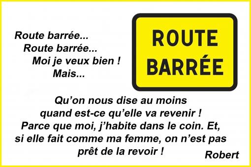 Route barrée...