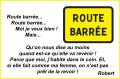 Route barrée...