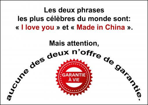 Sans garantie...