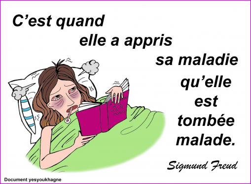 Tombée malade...