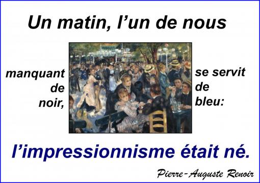 Un matin bleu...