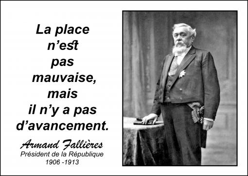 Une bonne place...