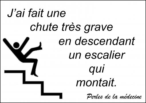 Une chute...