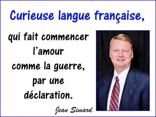 Une déclaration...